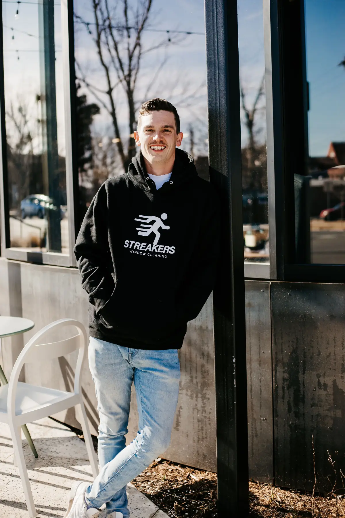 Timmy Riggs, owner of Streakers Window Cleaning